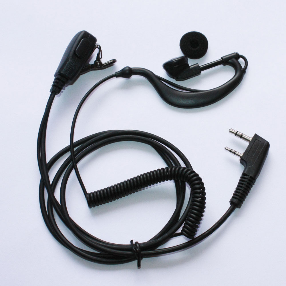 Headset Earhook Earpiece Mic for Kenwood two way radio TK2207 TK3207 TK2118 TK3118 TK2173 TK3173 TK2302 TK3302 TK2312 TK3312